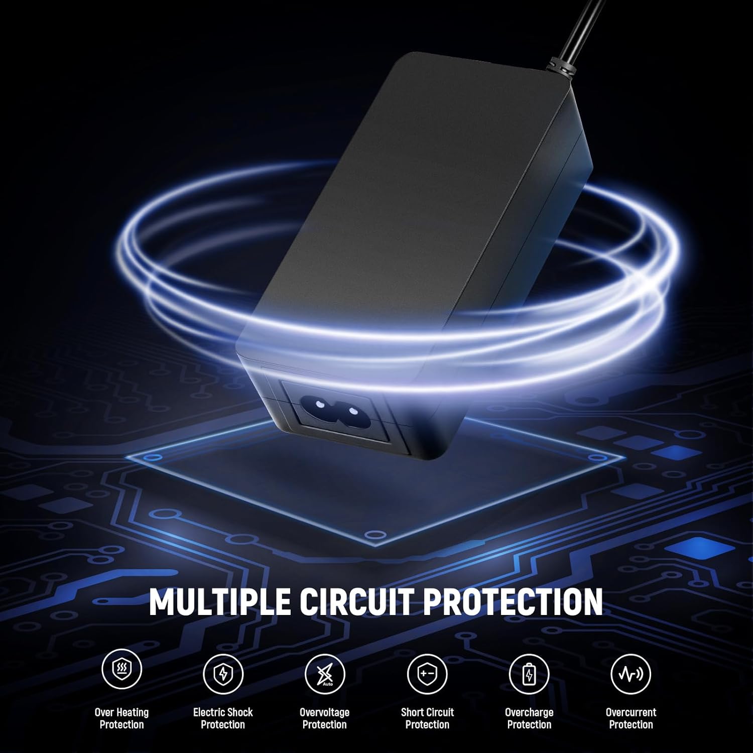 NEEWER Q4 Power Adapter and Power Cord Set, AC Power Adapter and Power Cable for Q4 Flash Strobe, NC-Q4