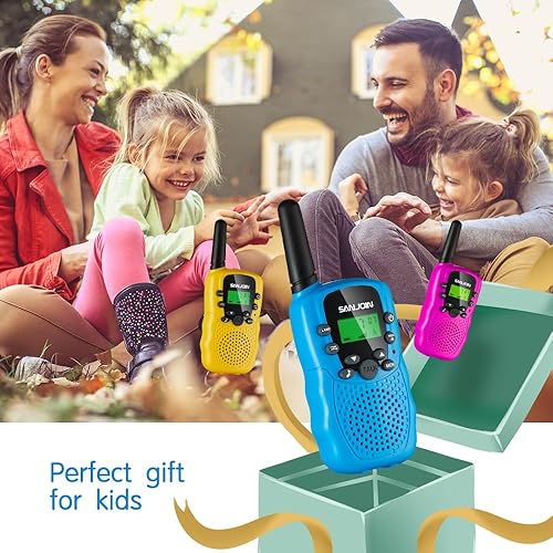 Miniatura 8 de Walkie Talkies para niños, juguetes para niñas de 8 a 10 años, 3 millas de alcance, walkie talkies para acampar, al aire libre, regalos para niñas