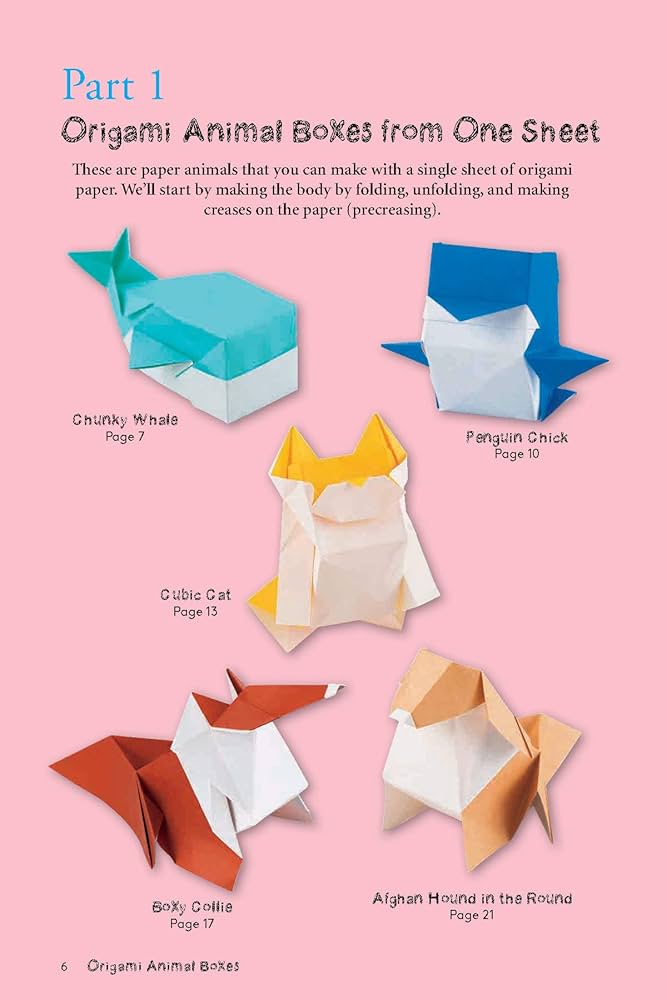 Origami Animal Boxes Kit: Cute Paper Models with Secret