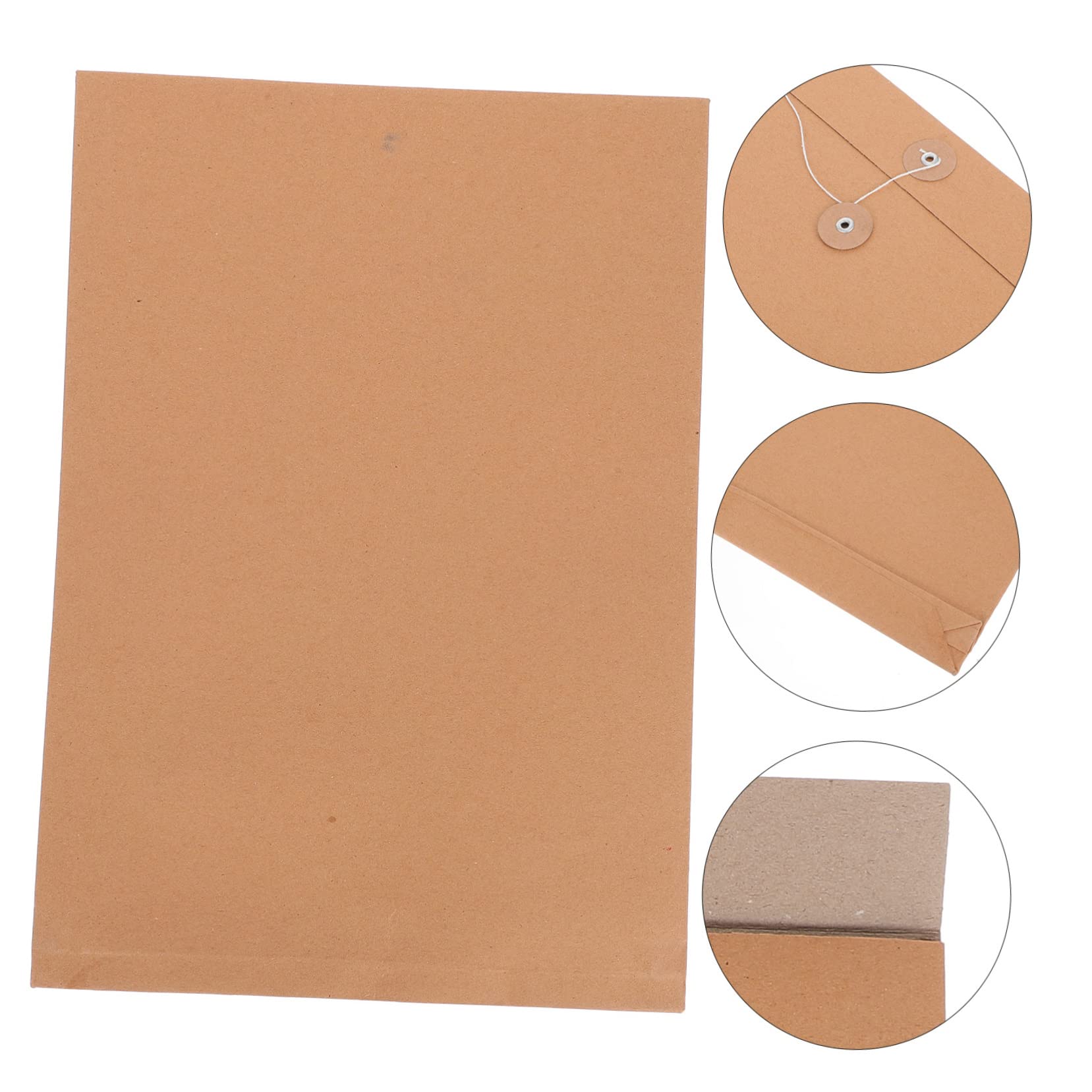 Homoyoyo 25piezas Cartera de Papel Kraft Carpeta Portadocumentos Organizador de Documentos Carta para Papelería de Oficina Unidades de Portafolios de Papel