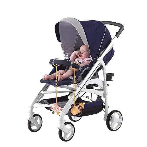 Miniatura 7 de RTMOK Correas de juguete para bebé, clip de silicona para chupete, se aplica a juguete de asiento de automóvil, juguete mordedor, silla alta,