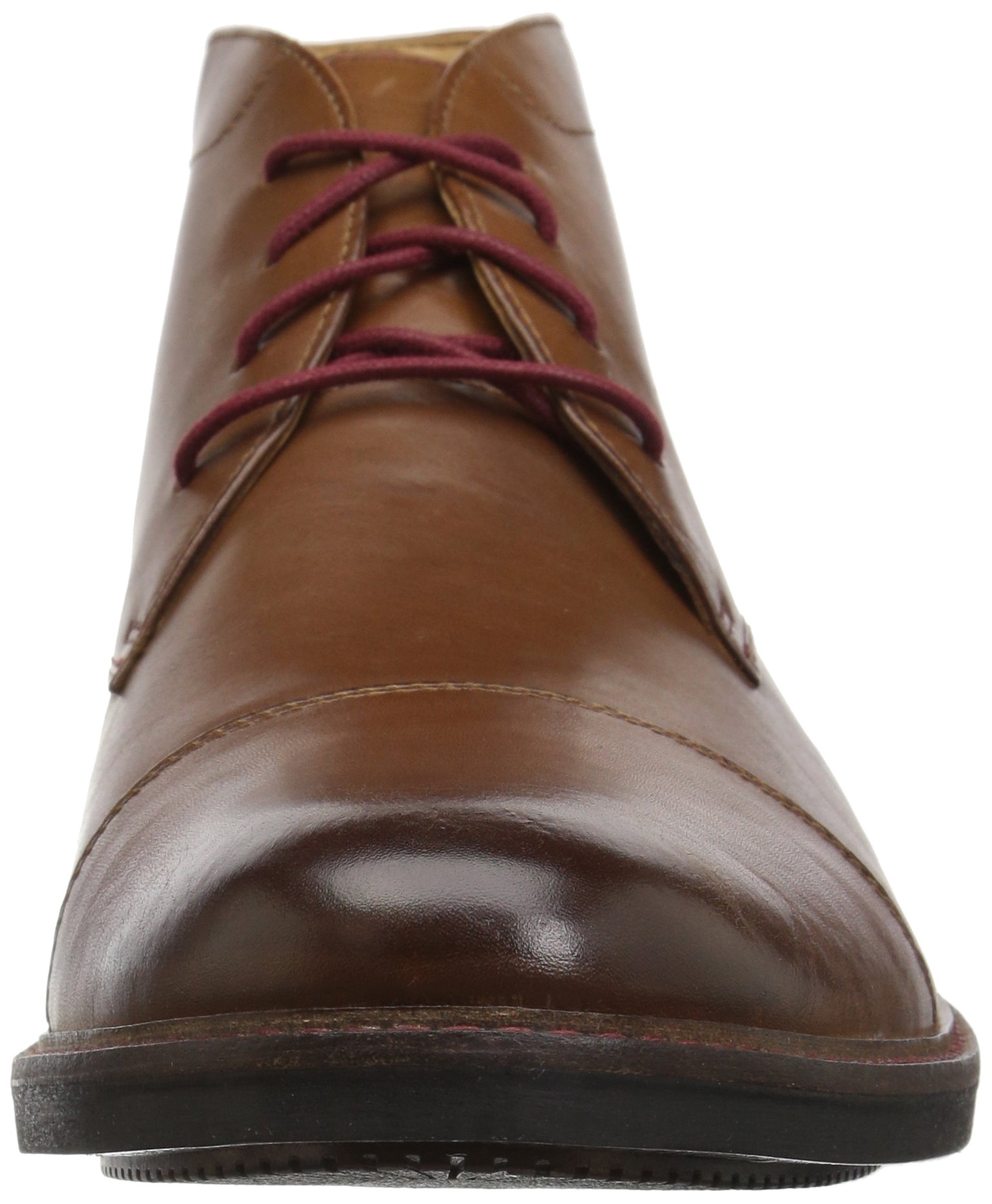 Bostonian Mens Maxton Mid Chukka Boot Dark Tan Leather 085 