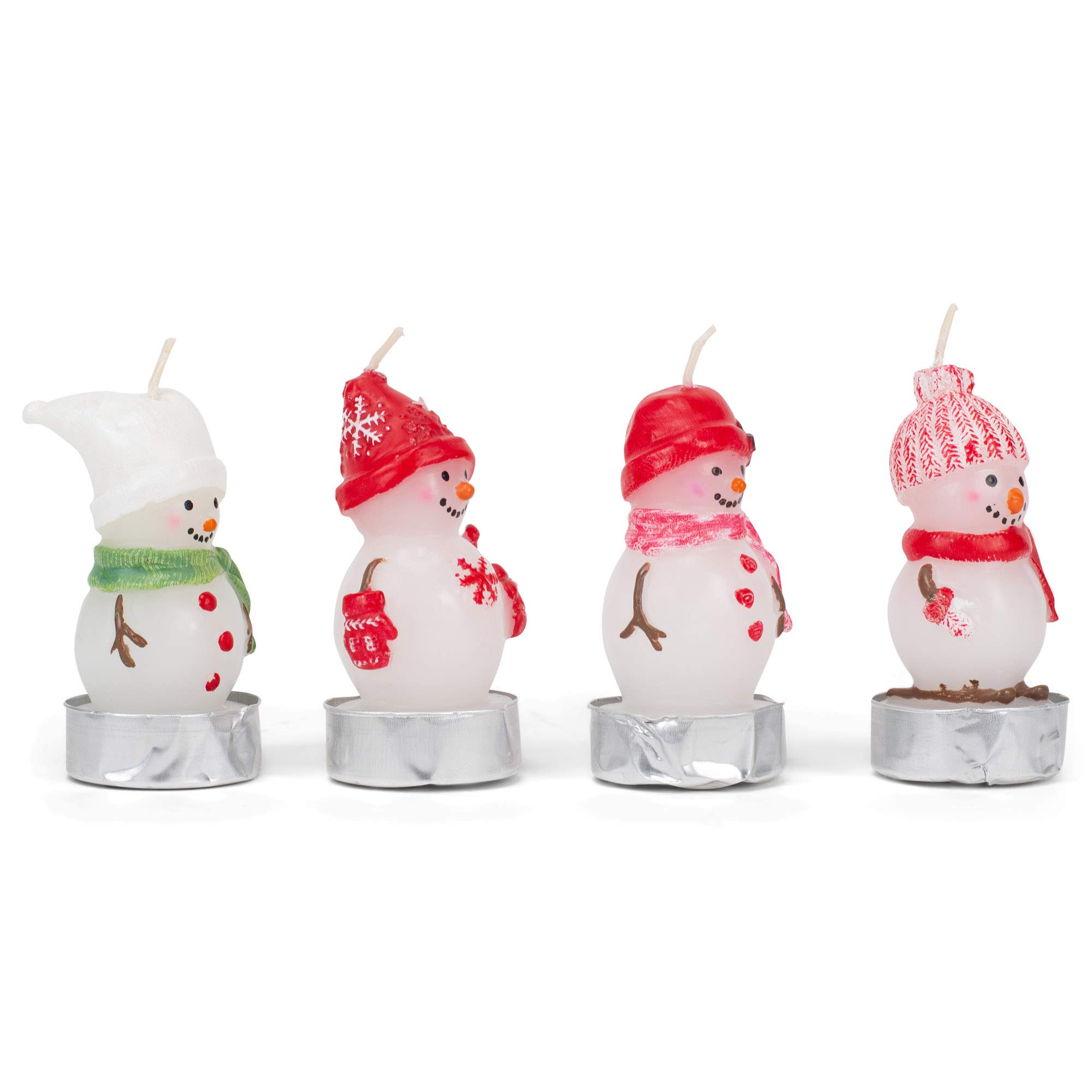 F.A. Dumont Four Piece Purple Pink Christmas Season 15 Hour Advent Candles