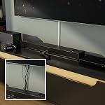 D-Line 157in Couvercle de cordon, Hideuses de fil autocollant, Raceway de câble peint pour cacher les fils sur le mur, Gestion des câbles électriques - 10x 15.7 Longueurs & 19 Accessoires - 1.18" (W) x 0.59" (H) - blanc