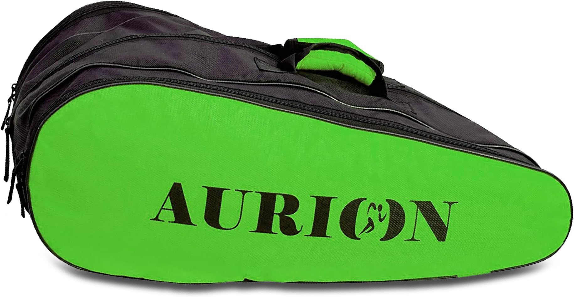 Aurion by 10club Triple Zipper Badminton Kit Bag | 3 Compartment Racquet Bag | Squash Racket Bag | Badminton Racquet Kit - Pack of 1