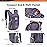 SKYSPER 15L Foldable Hiking Backpack Lightweight Packable Travel Daypack with Chest Strap Small Outdoor Folding Back Pack Collapsible Bag for Women Men (Purple)