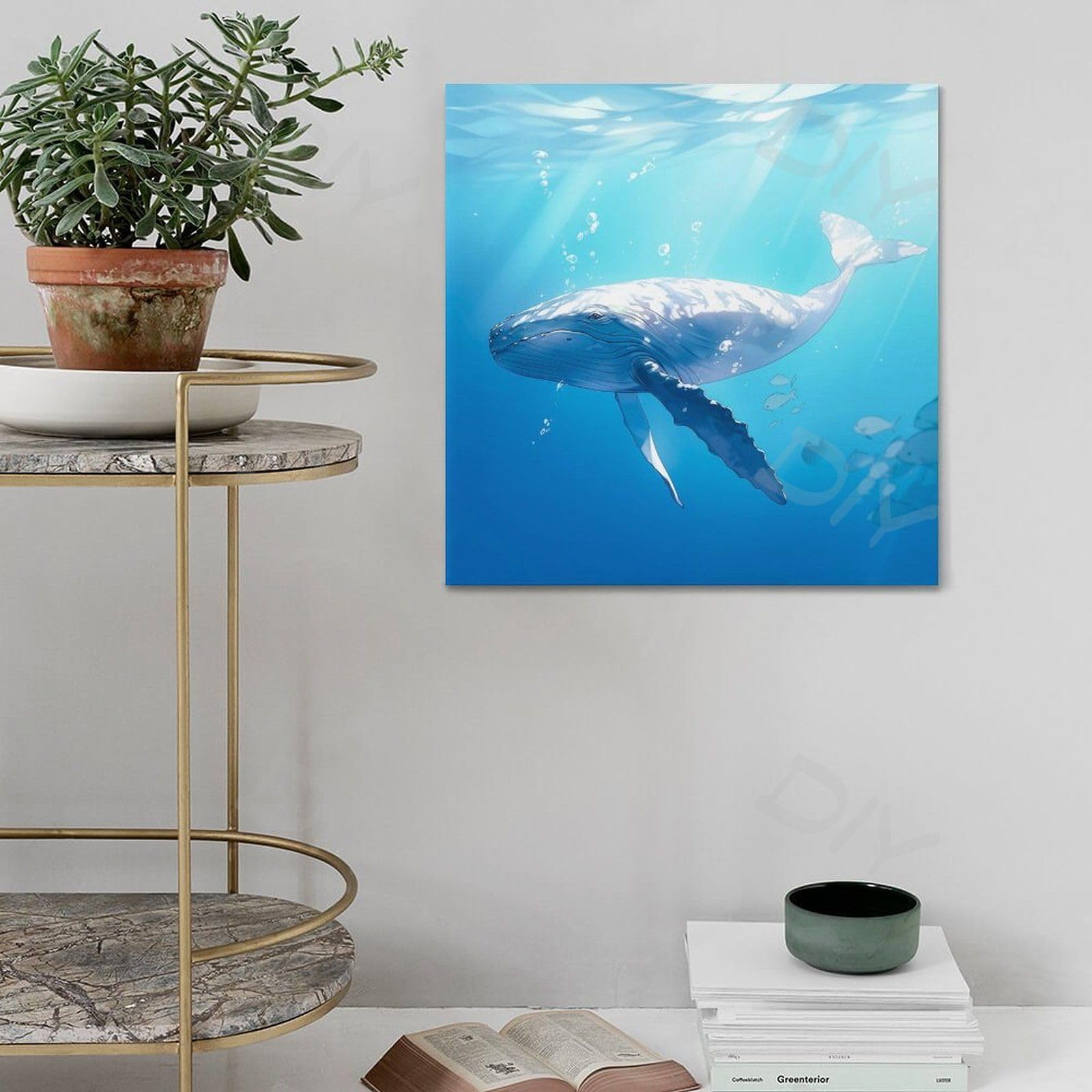 Amazon.co.jp: 海洋動物クジラのポスターカスタムポスターアート