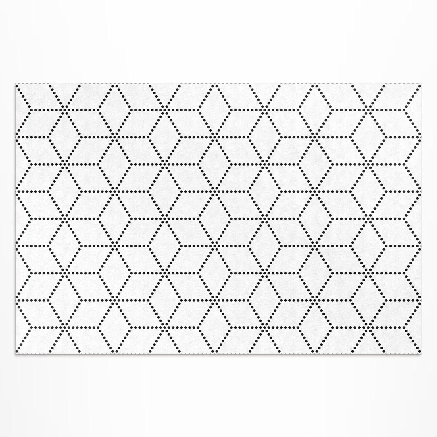 Vinylteppich 60x90 cm für den Außenbereich PVC Rechteckig Kunststoffteppich Einfach zu Reinigen Ideal für Balkon Terrasse Garten Wasserdichter - 3D-Würfel