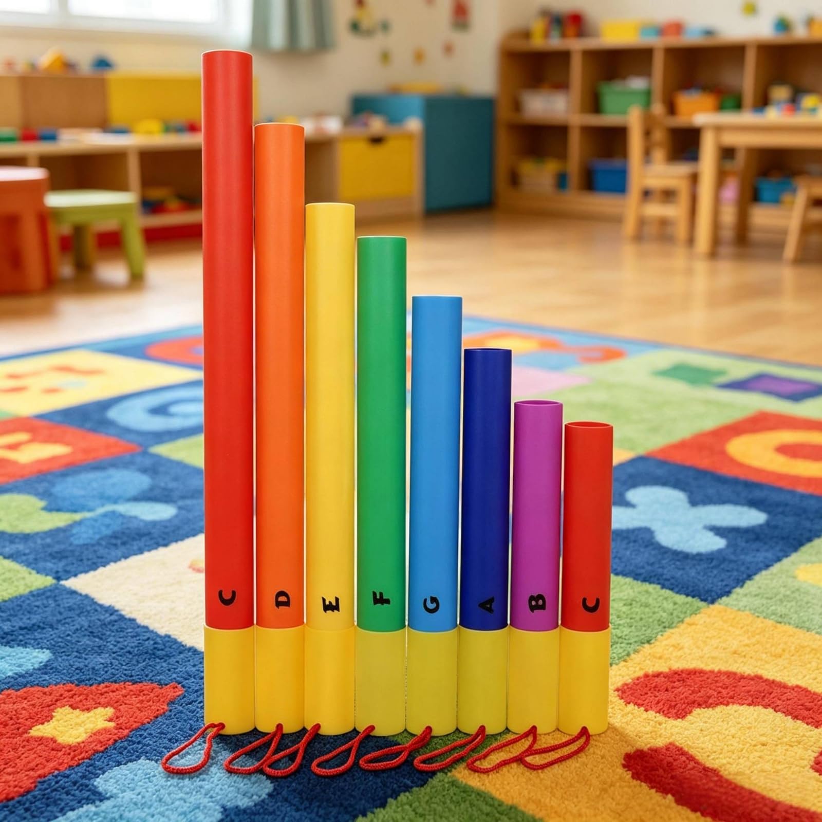 perfeclan Tubo Musical Infantil Tubo Instrumento Percusión Juego Educativo Material Adecuado para Música en Casa Clases y Actividades Escolares