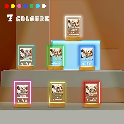 Miniatura 5 de Placa acrílica personalizada para Spotify, personaliza nuestra placa acrílica con tu canción y foto favoritas, regalos personalizados para el día de