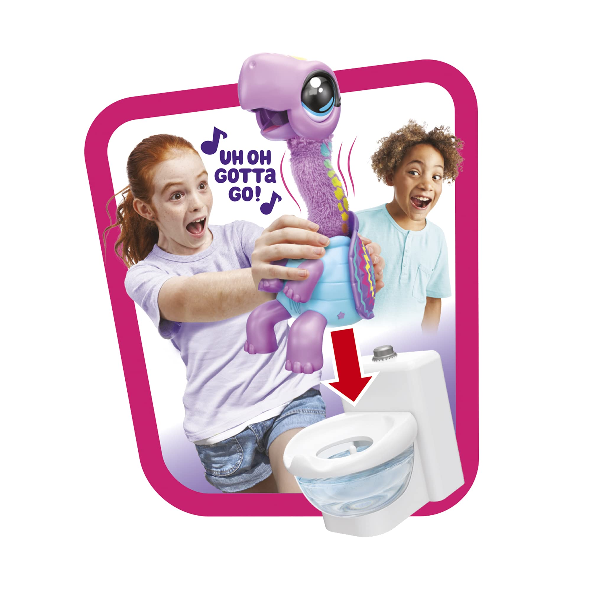 Little Live Pets The Poop żółw, interaktywna zabawka tańczy po obiedzie i pójściu do toalety, elektroniczne zwierzę, wielokolorowe