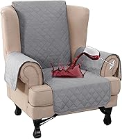 Vista 57 de Turquoize Funda de sofá 100% impermeable, fundas de sofá lavables, fundas de sofá para sofá de 3 cojines, funda de sofá triple antideslizante