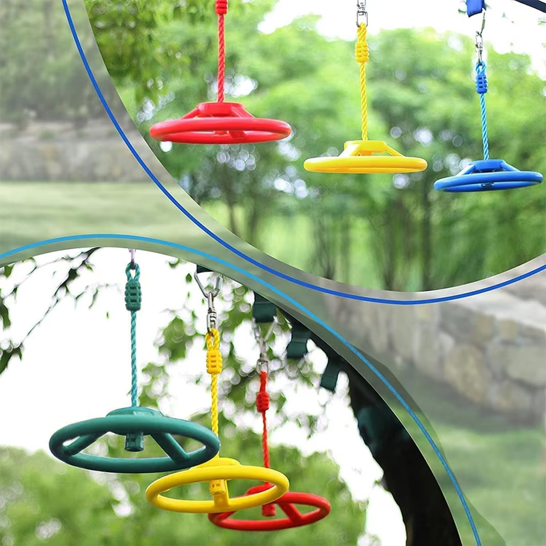 Jouet au Volant, 10 Dia..Volant Rouge réaliste pour Enfants, en Plastique PE Rotatif à 360 ° pour Aire de Jeux, balançoire, Bateau Pirate, Cadeau de fête