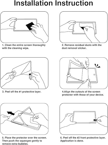 Vista 6 de MoKo Protector de pantalla mate para tableta Microsoft Surface Pro 7 Plus/Pro 7/Pro 6/Pro 5/Pro 4/Pro LTE, película PET antirreflejo, escritura