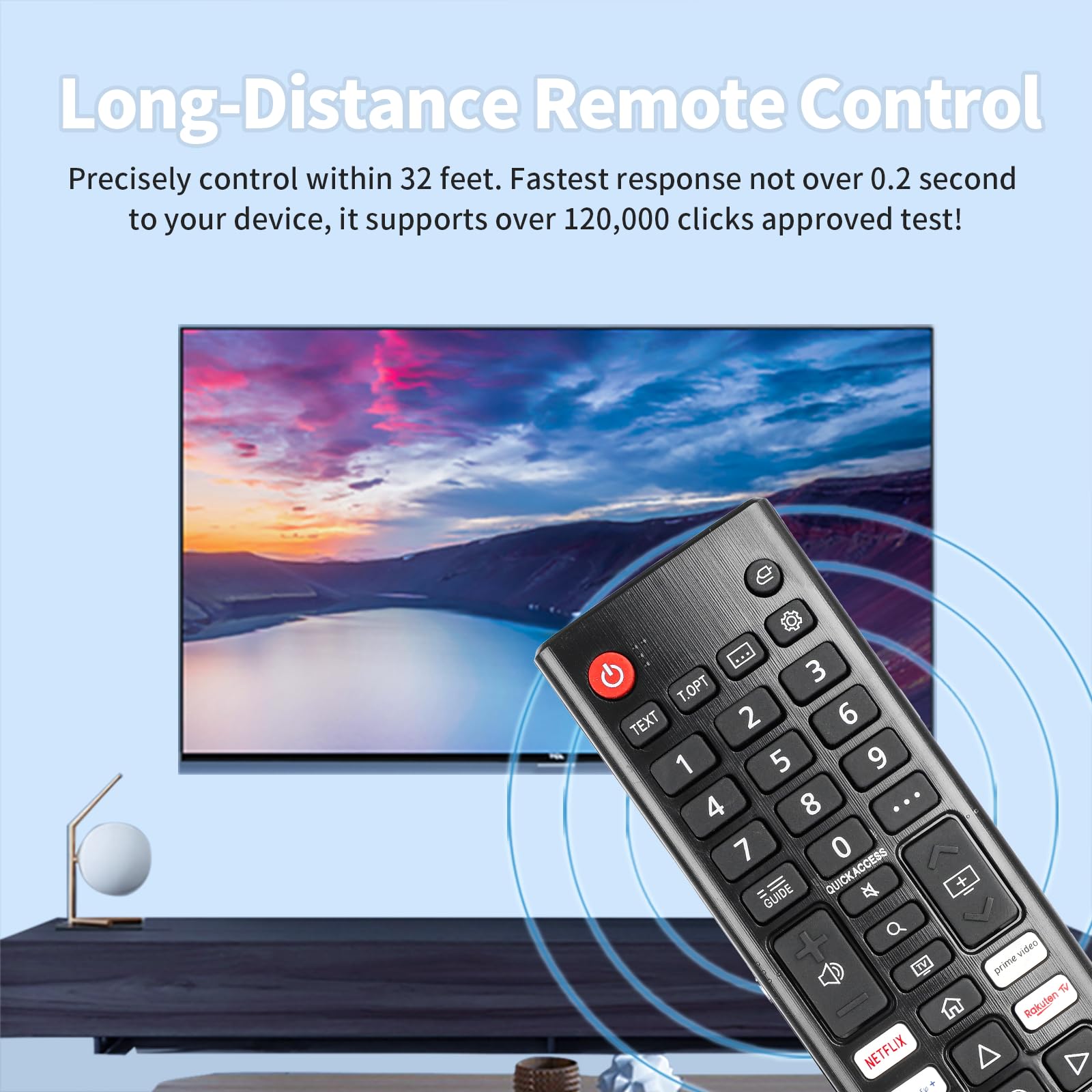 Ekon telecomando per TV universale, Samsung, LG, Sony, Panasonic
