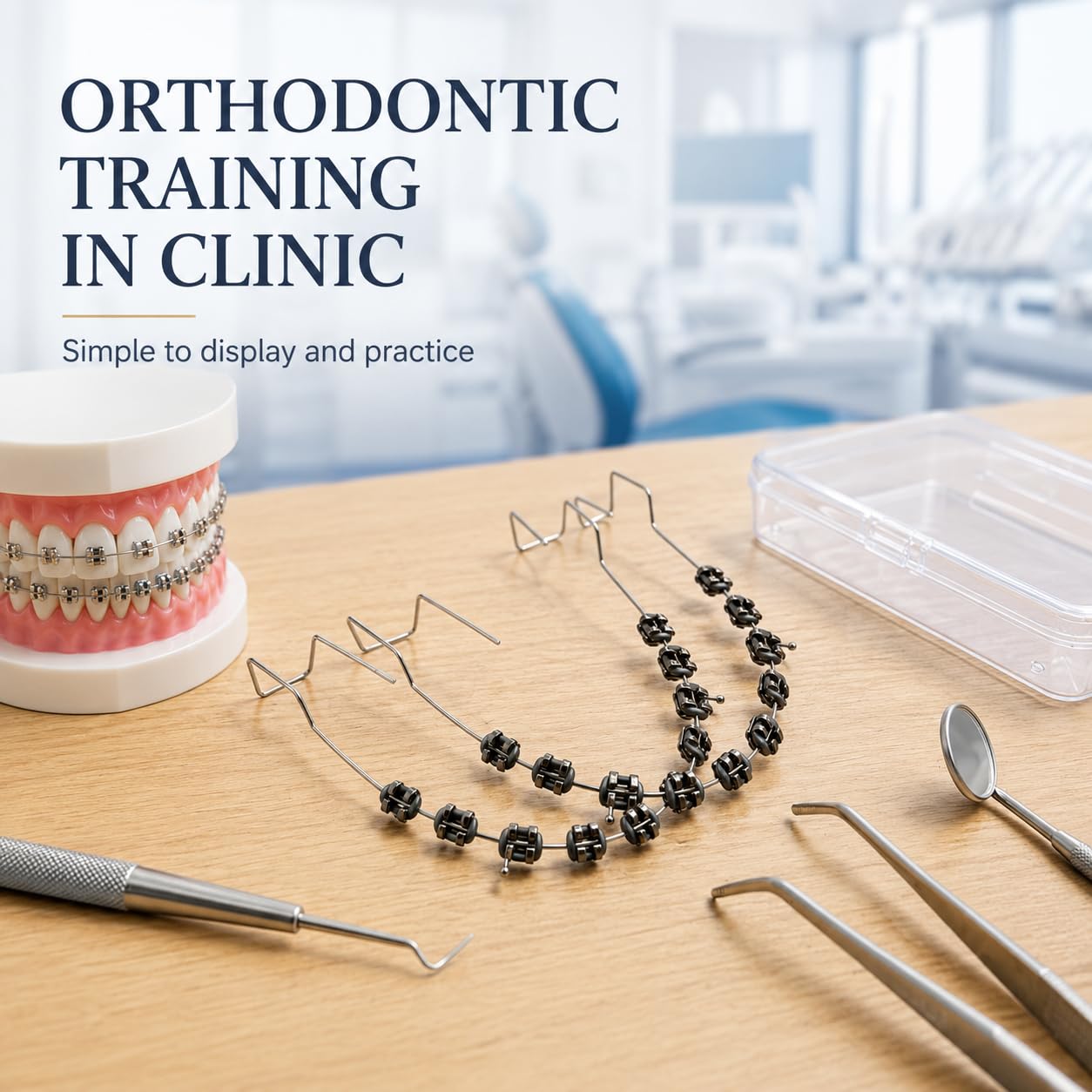 Temporary Clip on Teeth, Fake Braces Kit with Brackets & Wire image 5