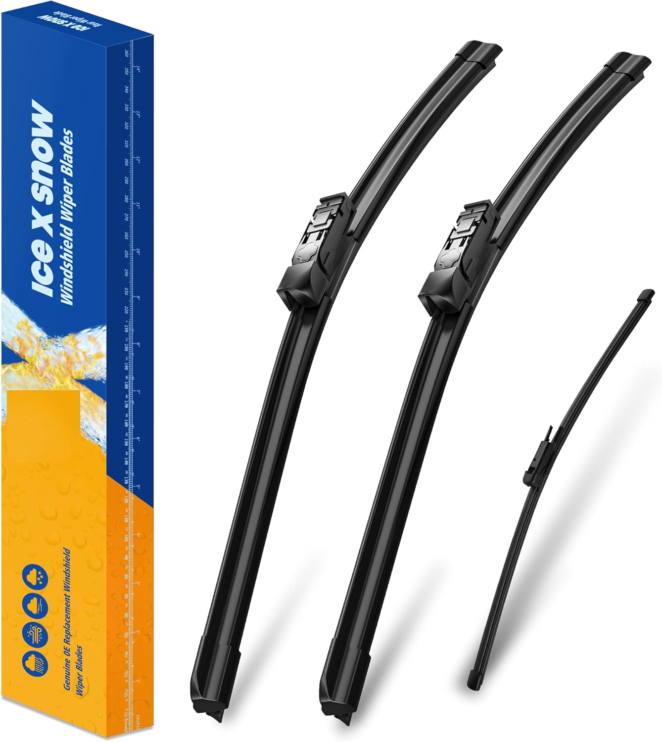 3 Wipers 24"/20"/15" Windshield Wiper Blades Replacement for Land Rover Range Rover 2022 2021 2020 2019 2018 2017 Automative Windshield Wiper Blades 24"+20" Front Wipers with 15" Rear Wiper Blade
