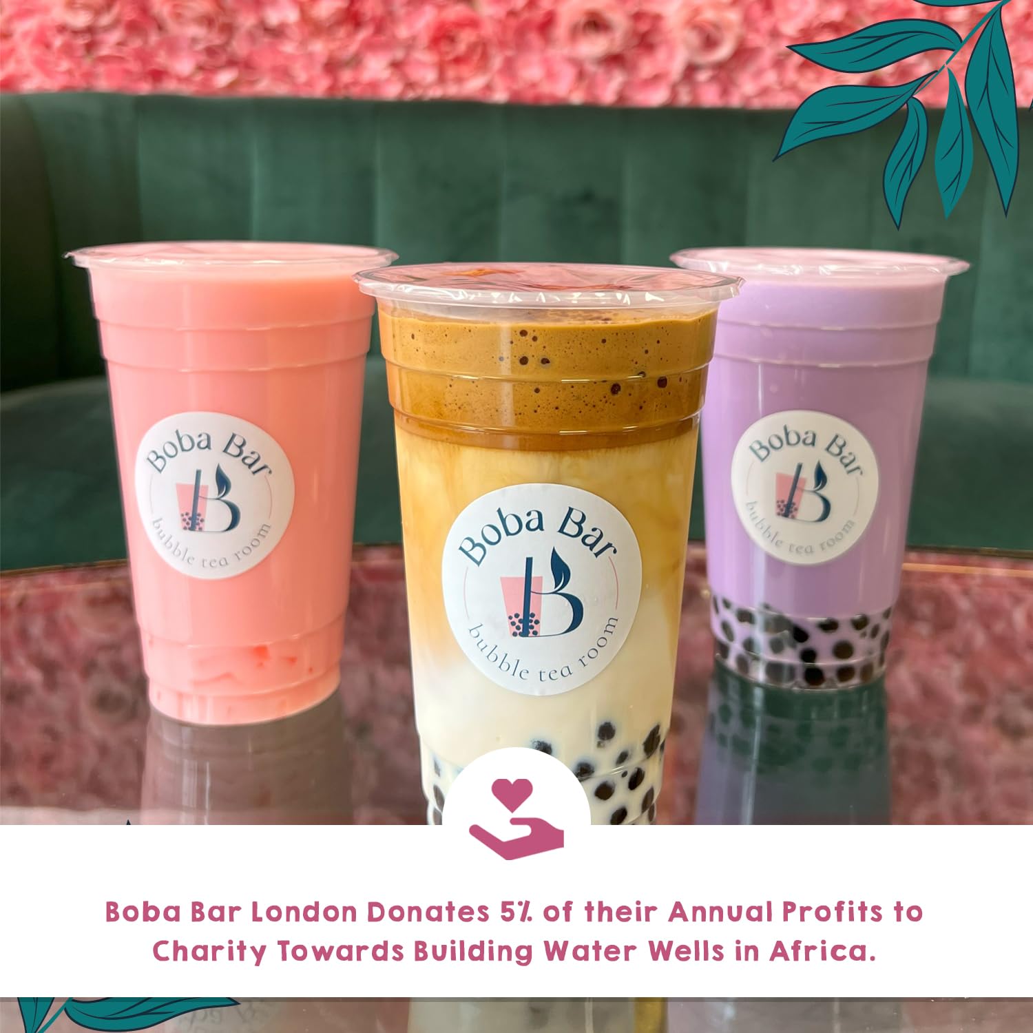 Coral Reef Kit de Té de Burbujas Mixtas 4 Porciones con Sabores de Té, Coberturas de Boba y Gelatina, Perlas de Tapioca