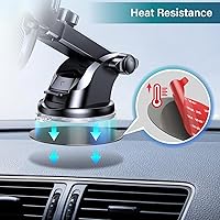 Vista 9 de volport Sticky Adhesive Replacement for Dashboard Suction Cup Mount, 80mm (3.15") 4pcs 3M VHB Circle Double-Sided Extra Strong Adhesive Sticker