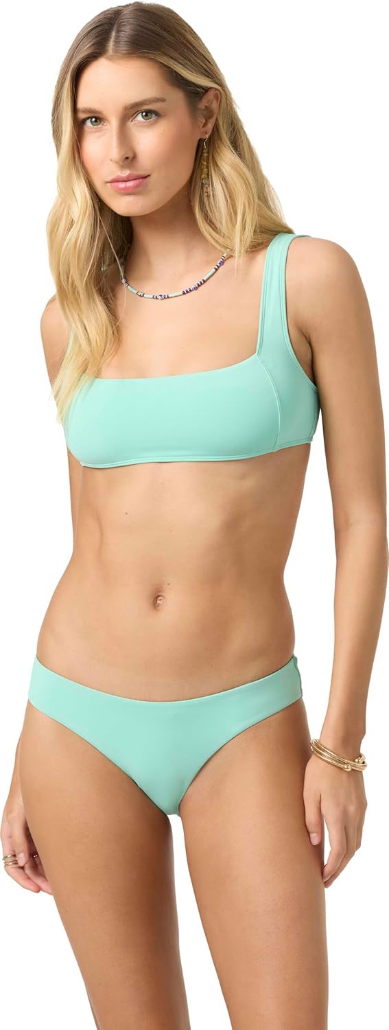 O'NEILL Women's Saltwater Solids Westwater Tank | Square Neck, Adjustable Straps