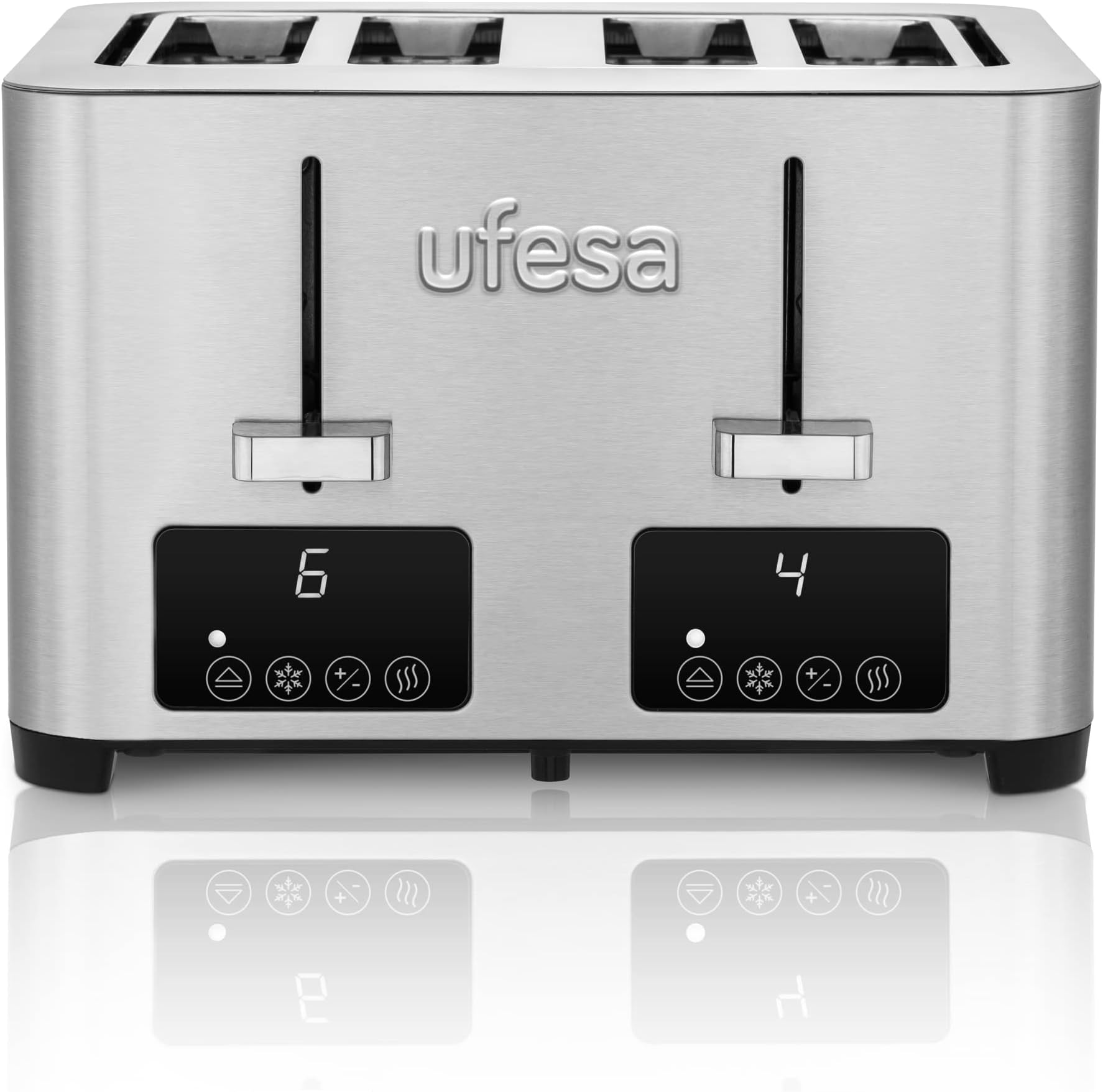 Amazon.de Ufesa Quartet Delux Toaster 4 Scheiben, 2 digitale LCD