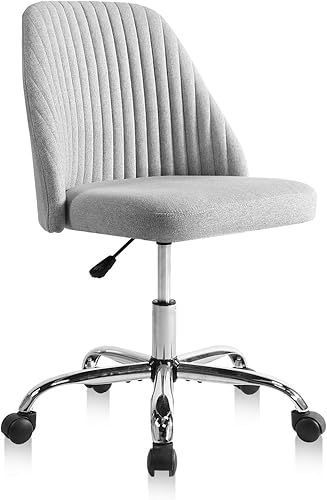 SMUG Silla de escritorio para oficina en casa, 17.2 pulgadas de profundidad x 18.8 pulgadas de ancho x 32.1 pulgadas de alto, gris