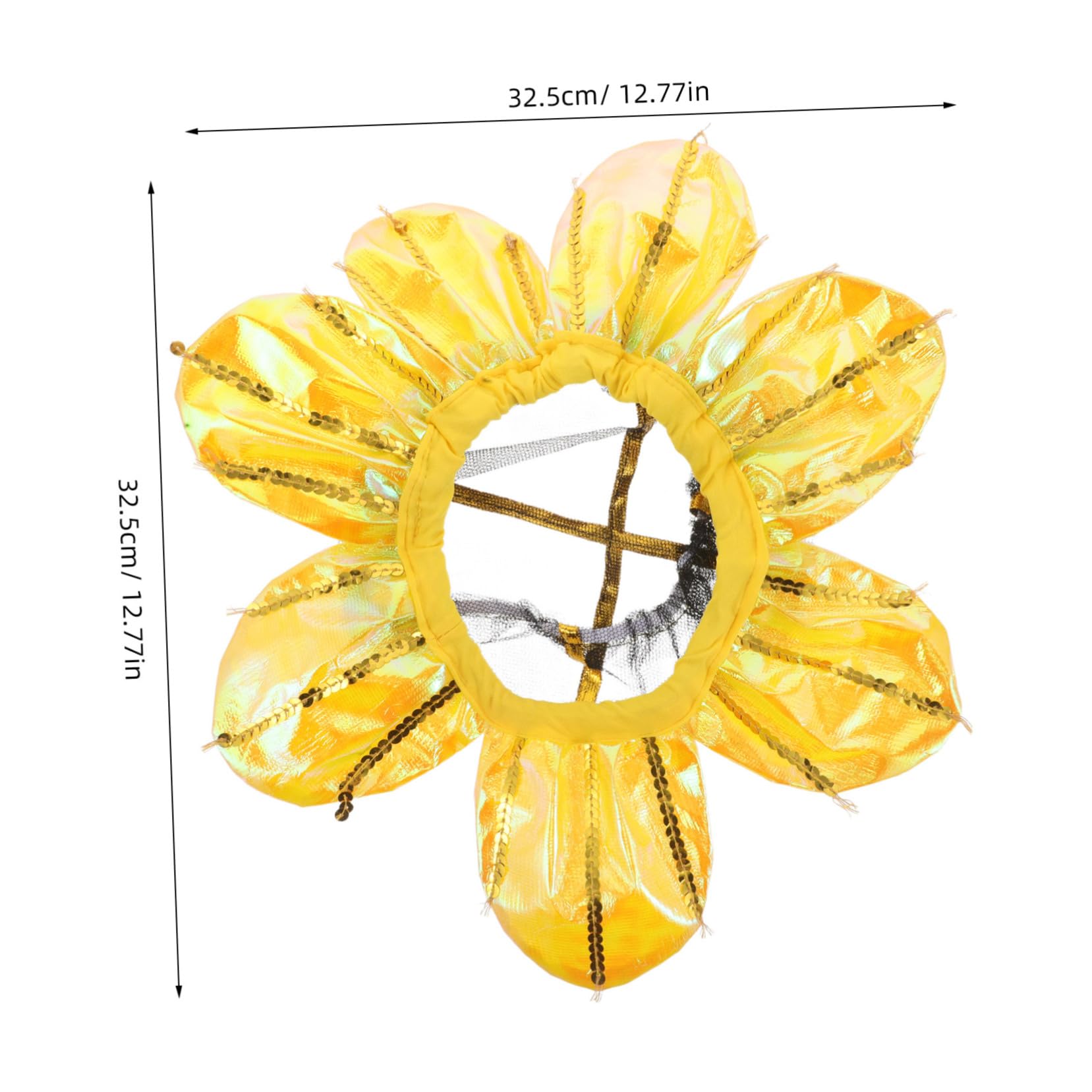 Toddmomy Sunflower Dance Headgear Sunflower Headpiece for Boys and Girls for School Sports Meet and Performances