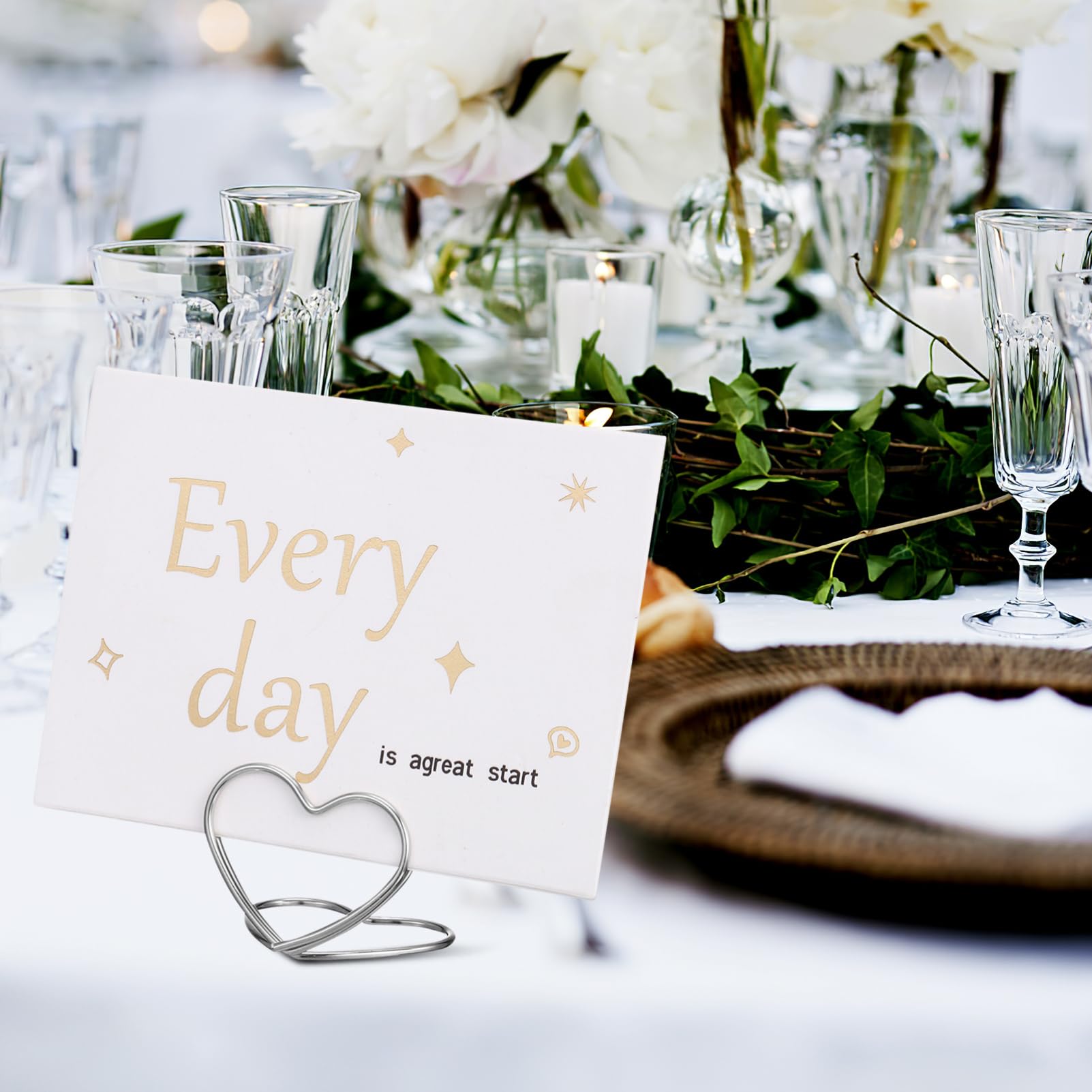 Cabilock Supports de Numéros de Table en Lot de 48 Porte-Cartes Améliorée Support Stable pour Mariage et Événements Décoration
