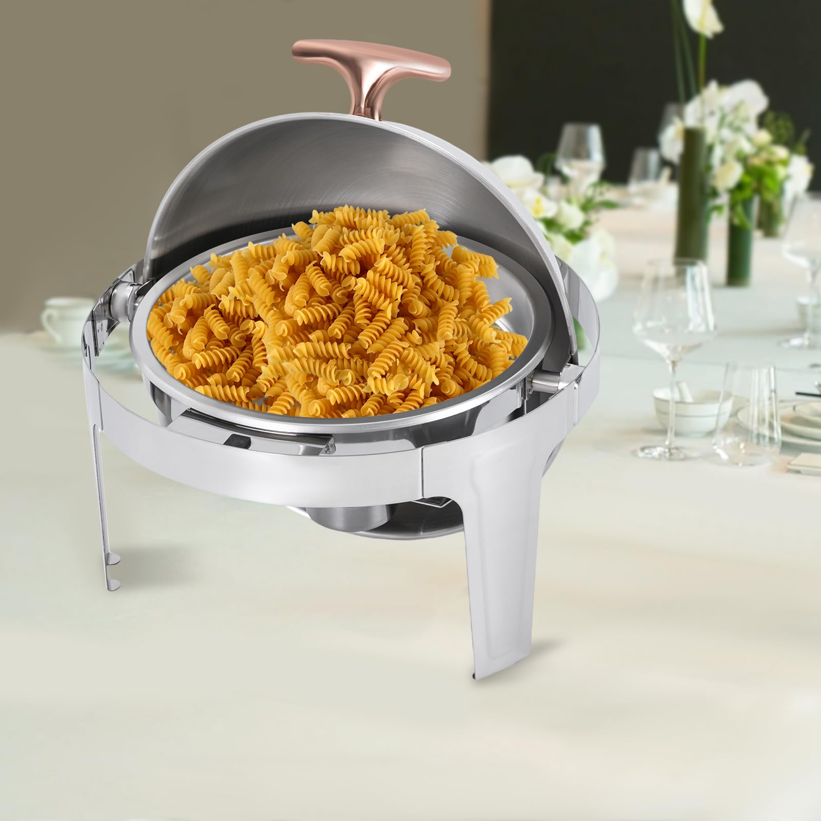 Chafing Dish 6L Acero inoxidable Rolltop calentador de alimentos