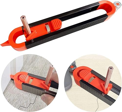 Precise Contour Scribe Tool Woodworking - With Lock For Pencil,Upgrade