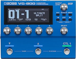 BOSS VG-800 | Next-Gen V-Guitar Processor | Hyper-Realistic Stringed Instrument Modeling | Instant Custom, Alternate or Drop Tunings | Dual Guitar & Bass Functions