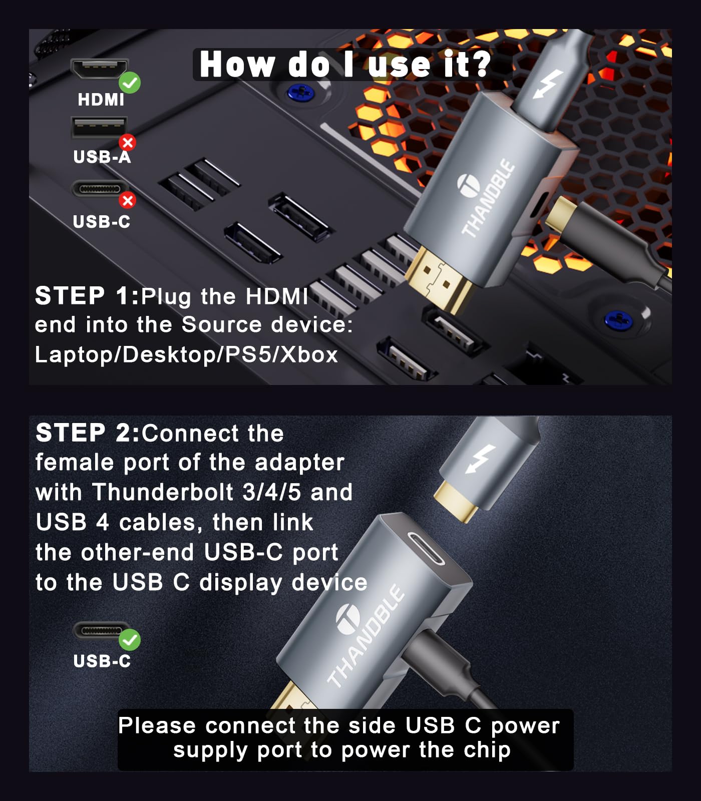 USB C Adapter - USB-C naar HDMI - 4K 60hz