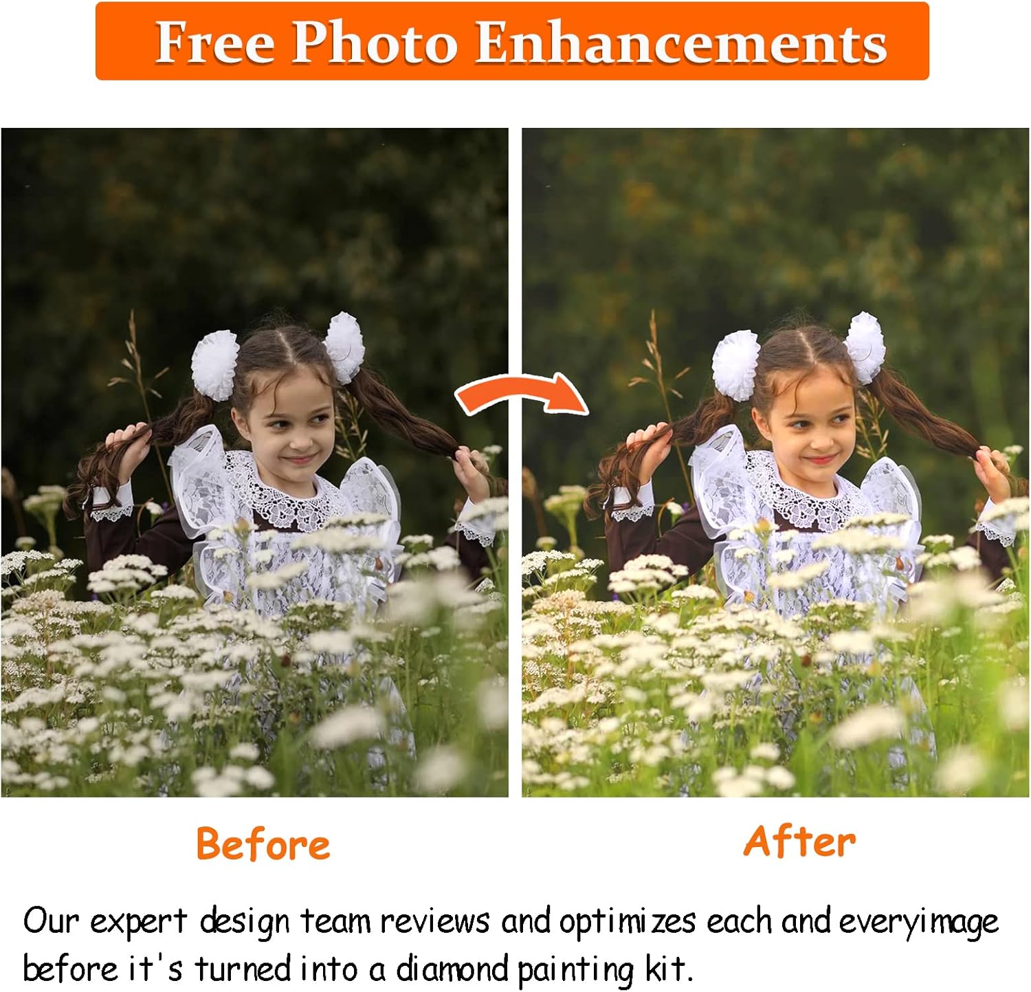 Custom Diamond Painting Kits Full Drill for Adults,5D DIY Diamond Painting Personalized Photo Customized, Private Custom Your Own Picture Gift for Family Home Wall Decoration - Round Drill, 18x24 inch