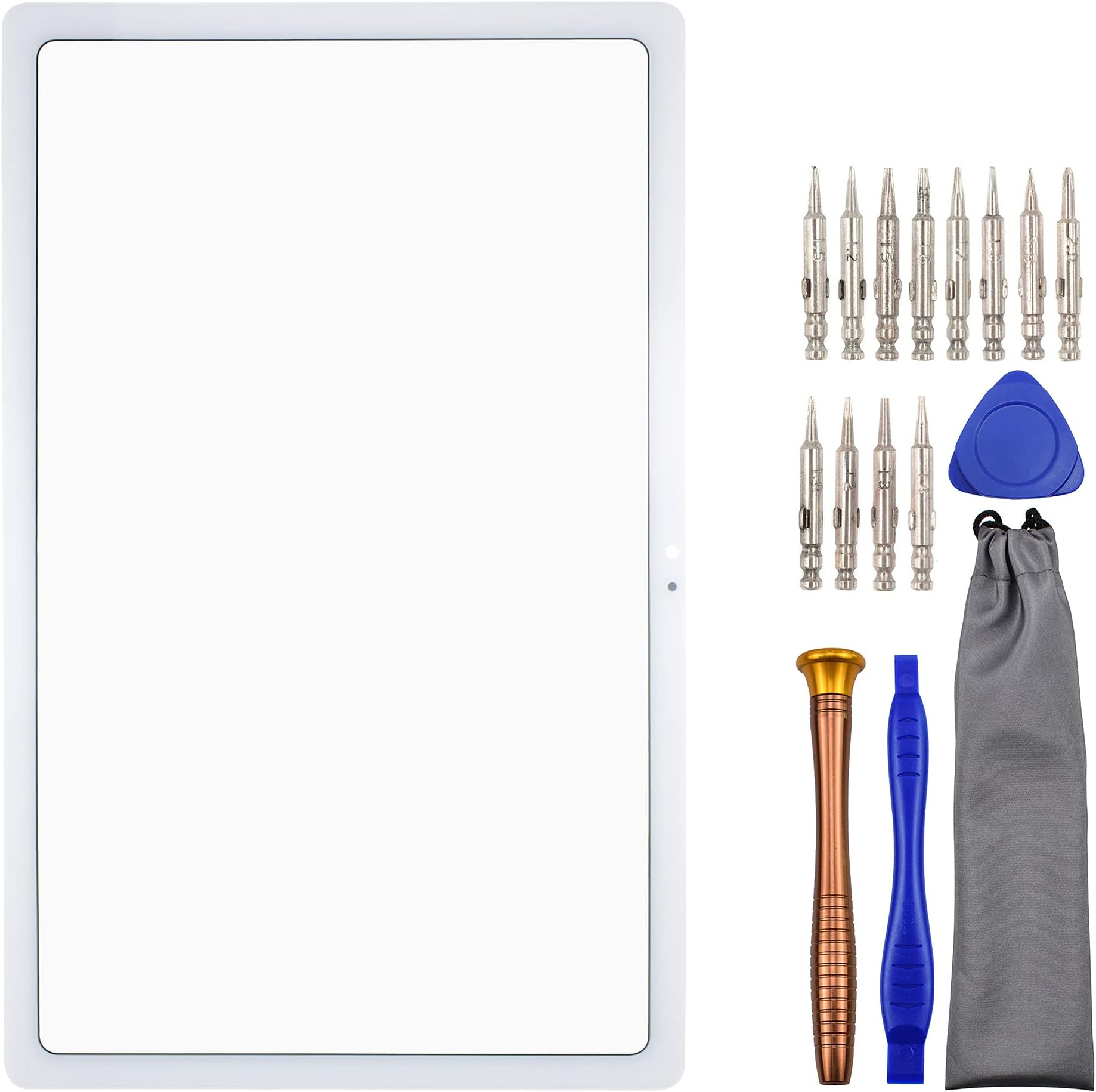 Sunways Glass Screen Replacement for Samsung Galaxy Tab A7 10.4 2020 SM-T505 SM-T500 White