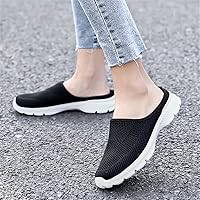 Vista 8 de ChicWind Zapatos deportivos de malla transpirable para mujer, con espalda abierta, sin cordones