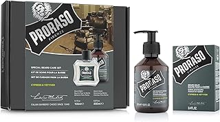 Beard Care Duo Kit for New or Short Beards with Beard Balm and Beard Wash, Cypress & Vetyver