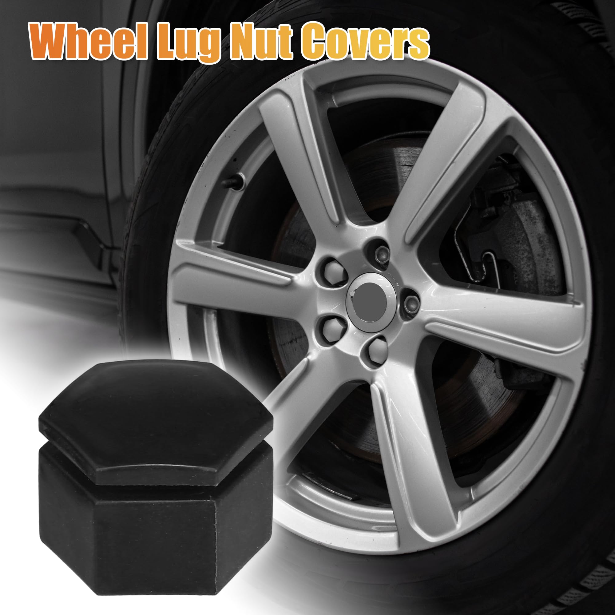 uxcell 20 copridadi per ruote Land Rover Range Rover 22 mm nero