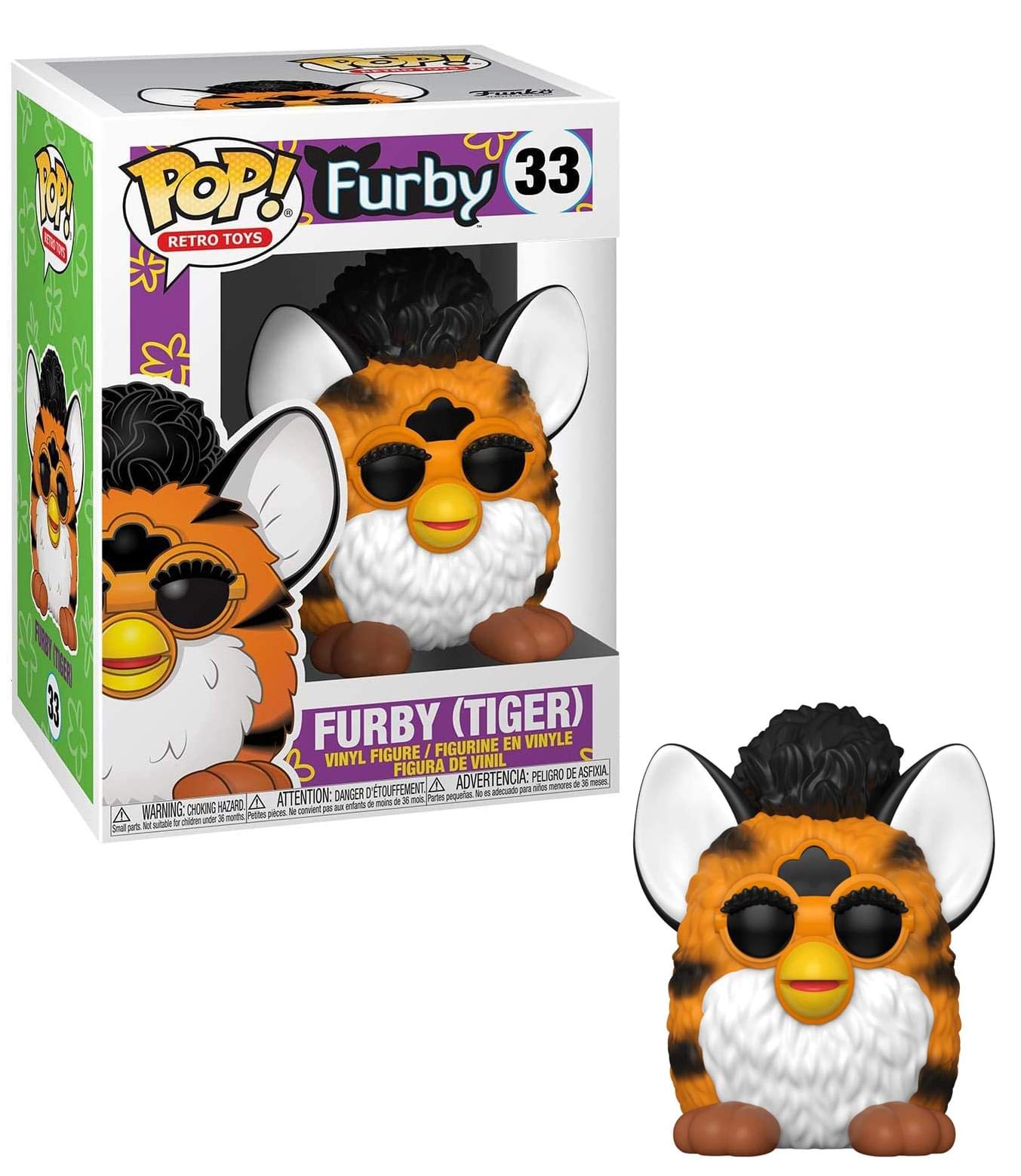 Funko Pop Furby (Tiger) Retro Toys #33, Orange, 889698521574