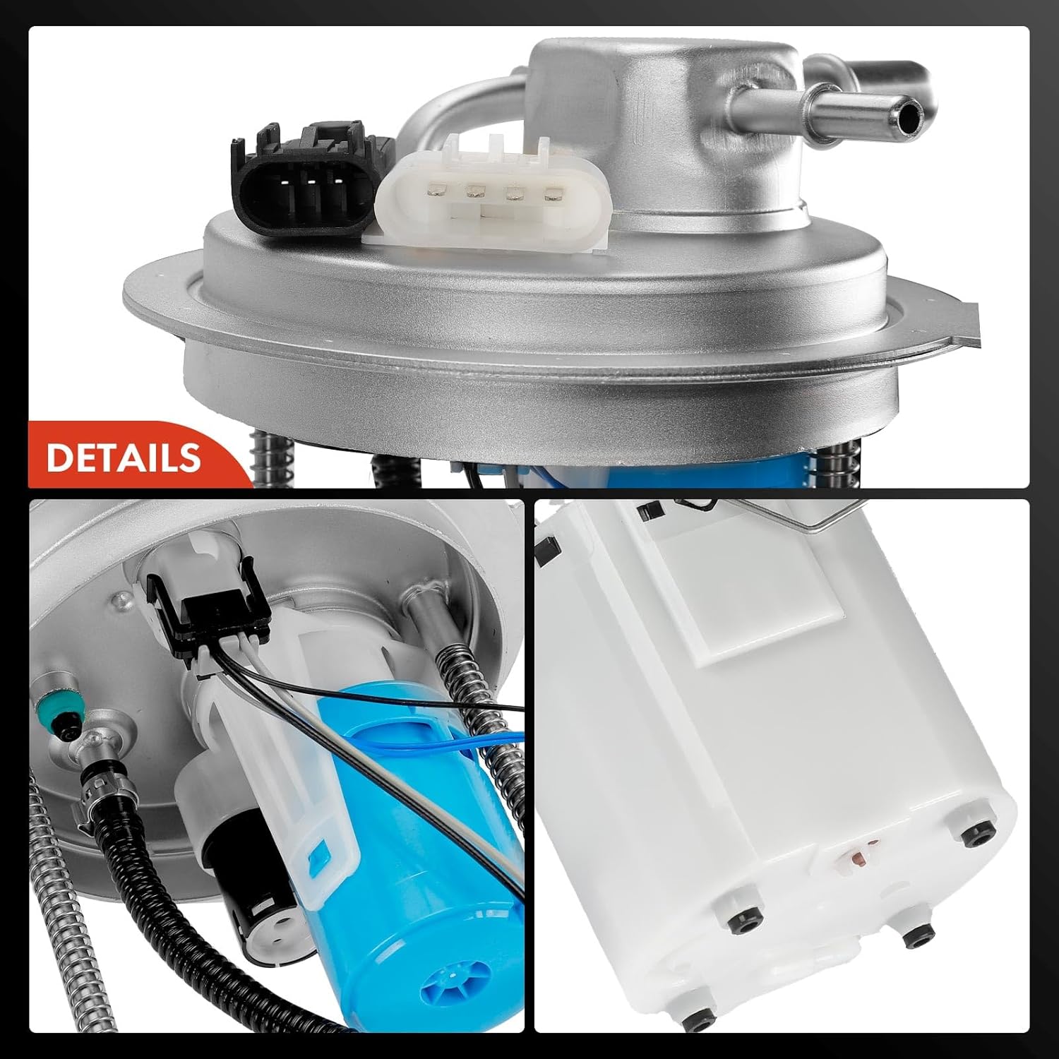 A-Premium Electric Fuel Pump Module Assembly with Pressure Sensor Compatible with Chevrolet Silverado 1500 & GMC Sierra 1500 2009, V8 4.8L 5.3L 6.0L, Replace# E3817M, SP6627M