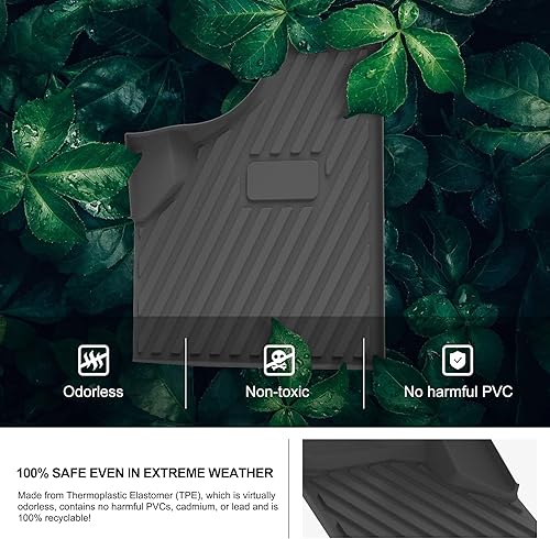 Miniatura 4 de KIWI MASTER Alfombrillas para 2016-2025 Can-Am Defender Accesorios para todo tipo de clima, alfombrilla de primera fila TPE Slush Liners Negro