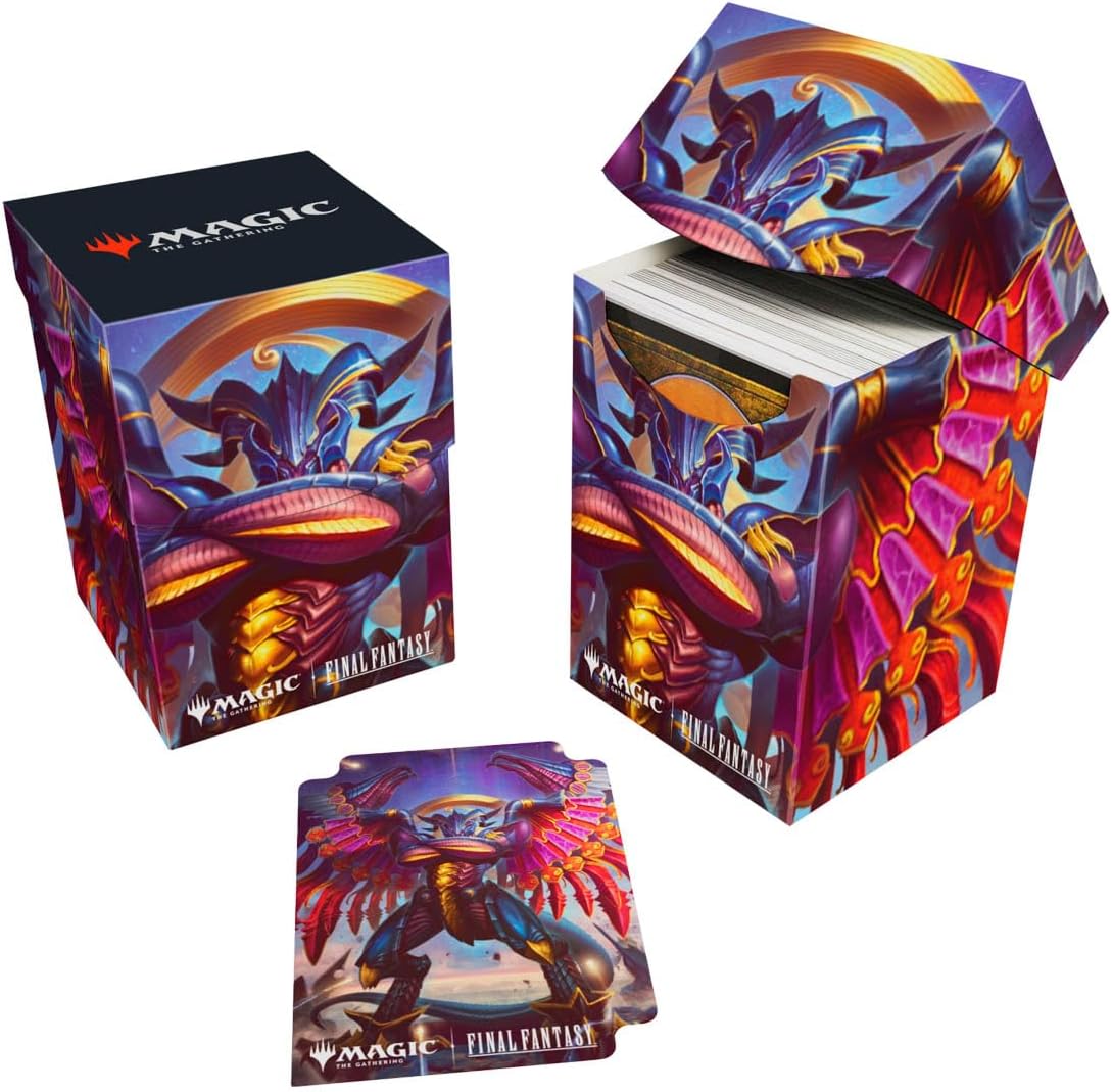 Ultra Pro - Final Fantasy x Universes Beyond Tidus (Commander) 100+ Deck Box for Magic: The Gathering | Trading Card Accessories, Collectible Card Game Gear, Fantasy Gaming Supplies