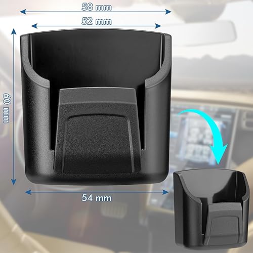 Miniatura 5 de Faguan Organizador de llaves en el automóvil y soporte para tarjetas, montado en el tablero para una visibilidad clara y fácil acceso, reduciendo el