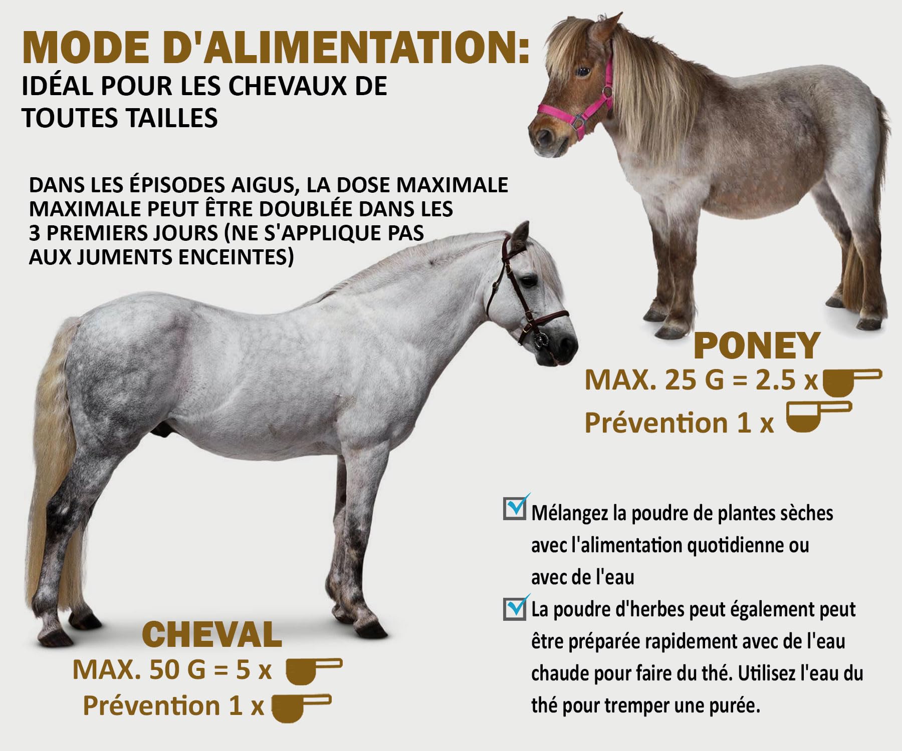 V-POINT REHE Plus en Cas de Crises de fourbure aiguës pour la prévention favorise l'irrigation Sanguine de la Peau du Sabot - avec Poudre de cynorrhodon Chardon-Marie spiruline (450 g)