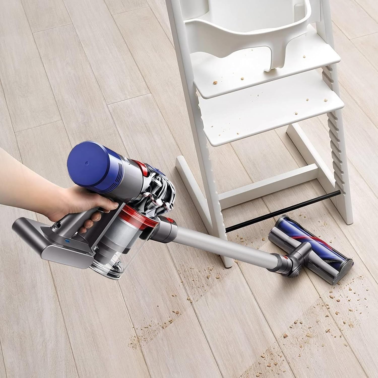 Replacement Wand Tube for Dyson Stick V15 V11 V10 V8 V7 Vacuum Parts, Extension Vacuum Replacement Parts, 28.7 In (Silver)