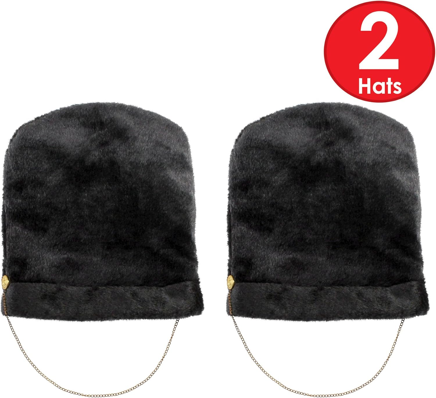Beistle Unisex Plush Royal Guard Hat - English Bearskin Costume, Halloween Dress Up, International Themed Headwear