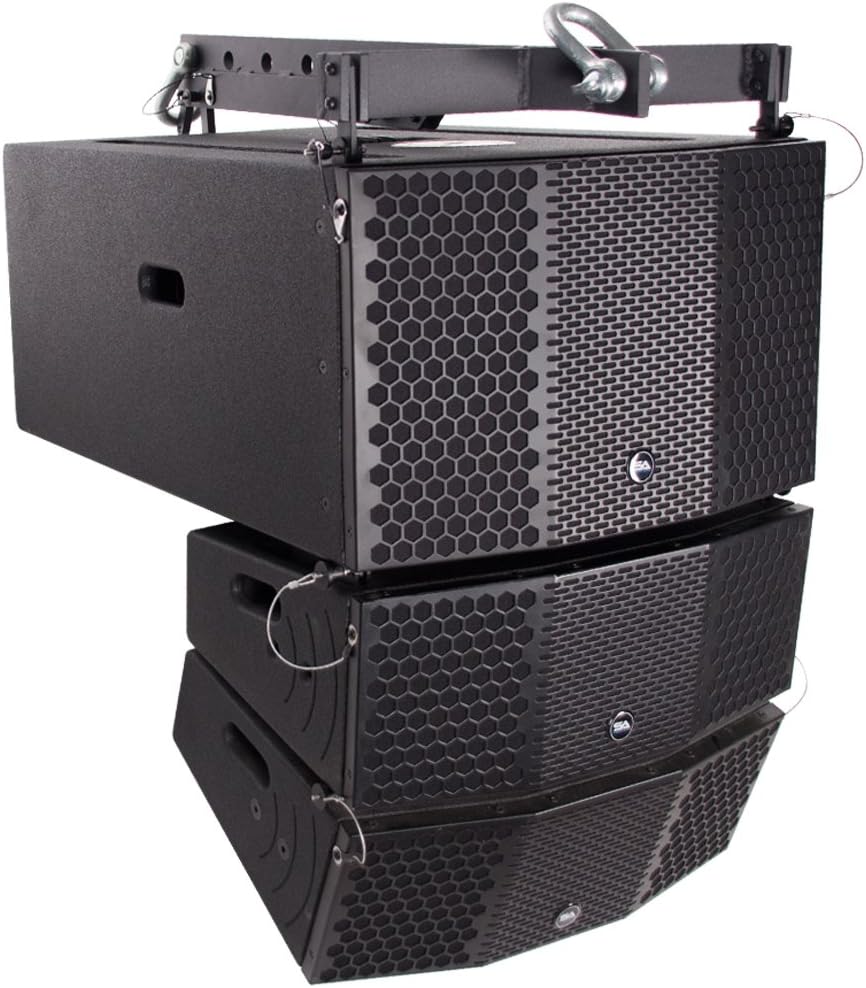 Seismic Audio - CLA-PKG2 - Compact 3x10 Line Array Subwoofer, Pair of Compact 2x5 Line Array Speakers, & Mounting Frame