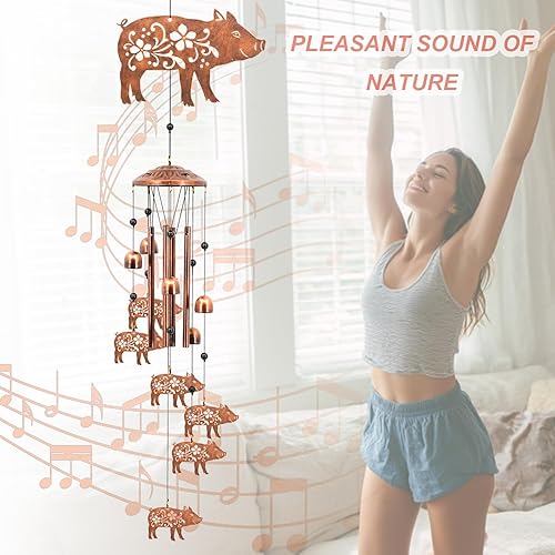 Miniatura 5 de Campanillas de viento de pie grande para exteriores, regalos conmemorativos de Sasquatch de pie grande para hombres, mujeres, papáabuelo, decoración