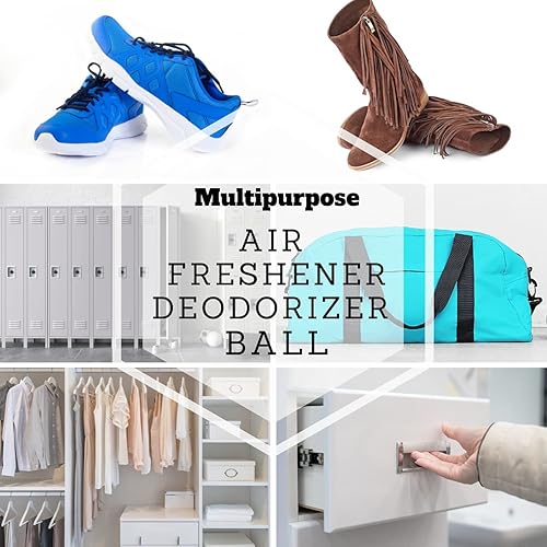 Miniatura 6 de Air Jungles Bolas desodorizantes de olores para zapatos bolsas de gimnasio cajones y casillero aroma Flora Bliss polifenoles de té natural y aceite