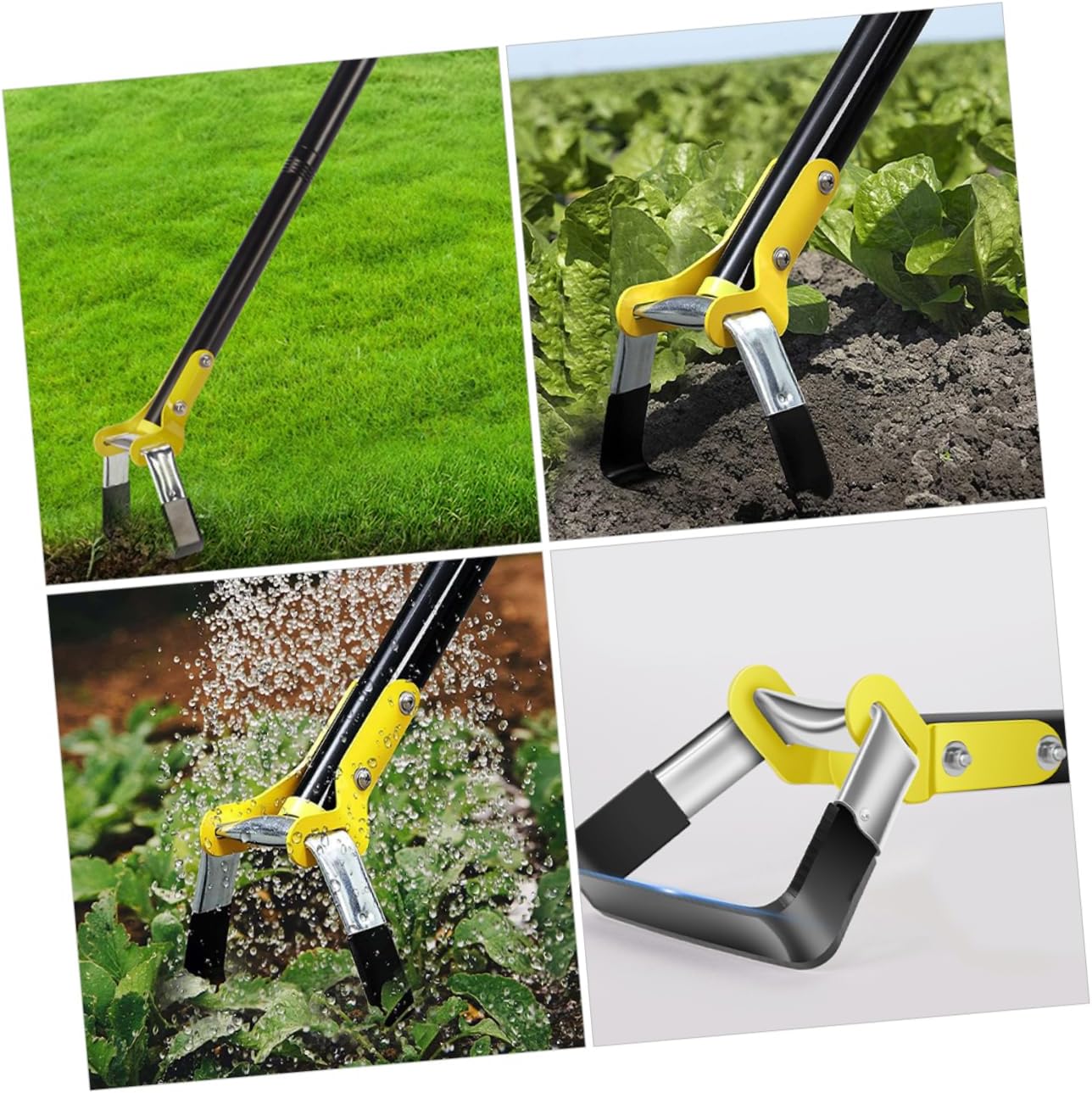 Portable Garden Hand Hoe Ergonomic Metal Weeding Tool for Effortless Branch and Grass Removal Lightweight Design Durable Manganese for Gardening