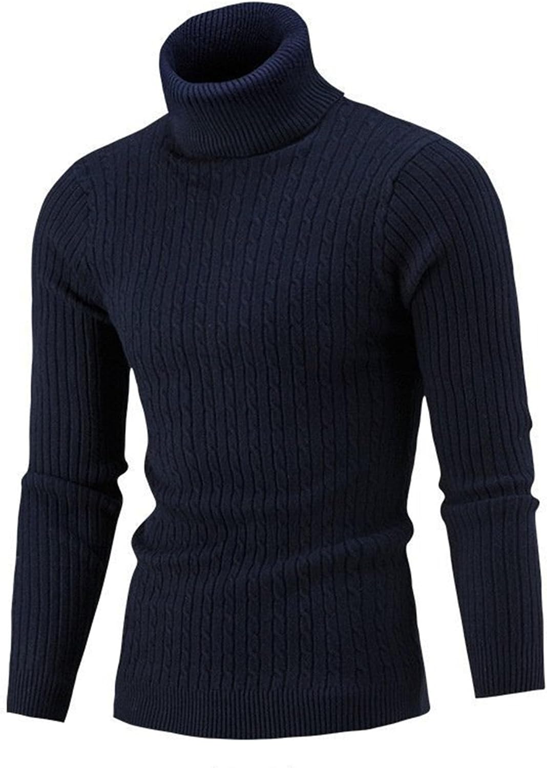3 Pack Mens Winter Fashion Sweaters Lightweight Slim Fit Ribbed Basic Tops Thermal Turtleneck Pullover Sweater